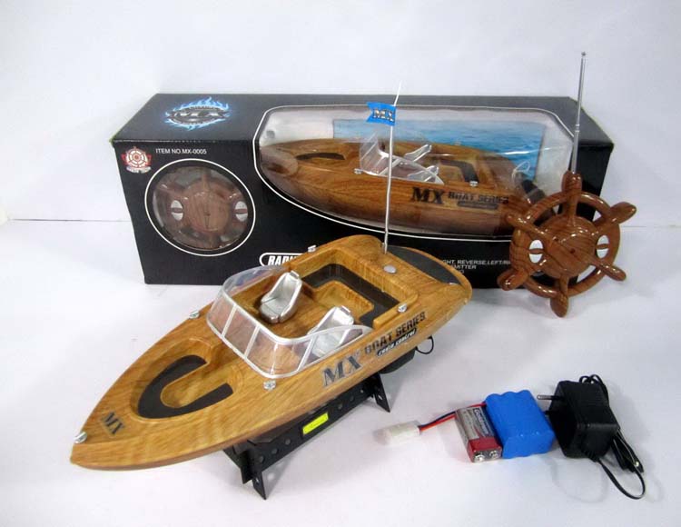 仿木四通遥控游艇包电 MX-0005-4